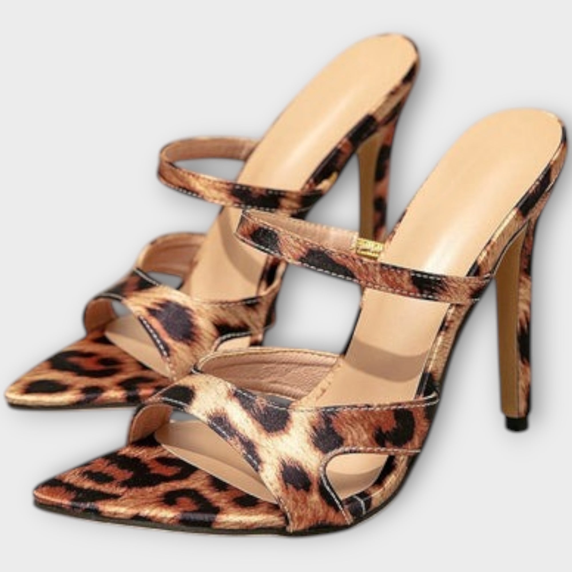 Michelle - Hoge Stiletto-hakken met Luipaardprint