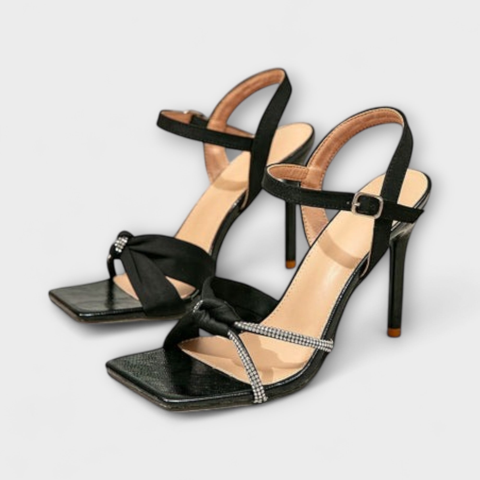 Martha - Stilettohakken met rhinestones