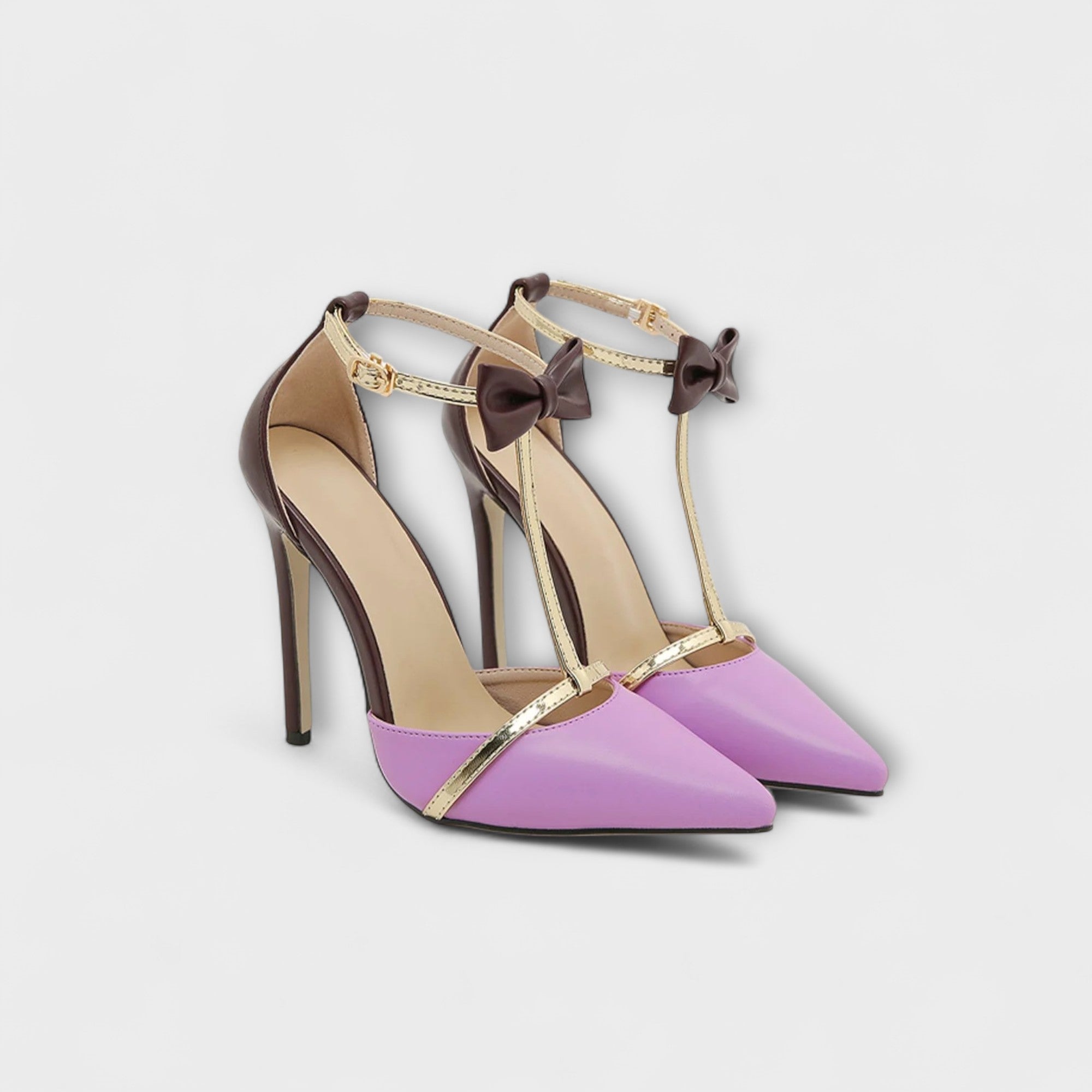 Danielle - Kleurafgebakende puntige Stiletto-hakken