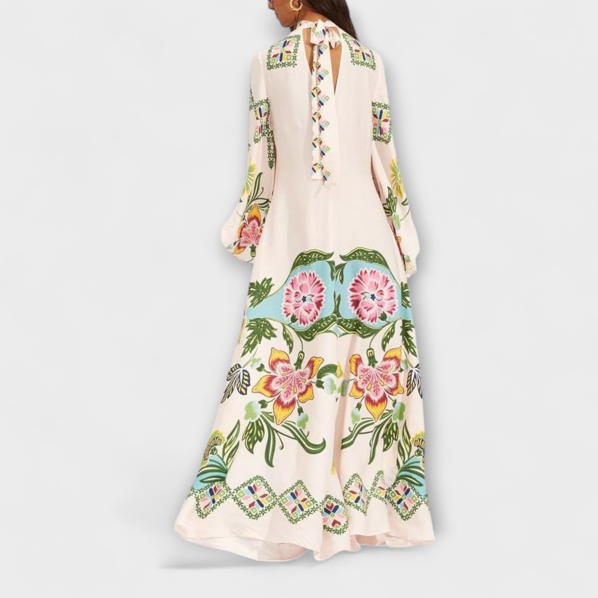 Lisa - Elegante Maxikleid met bloemendruk en vloeiende ontwerp