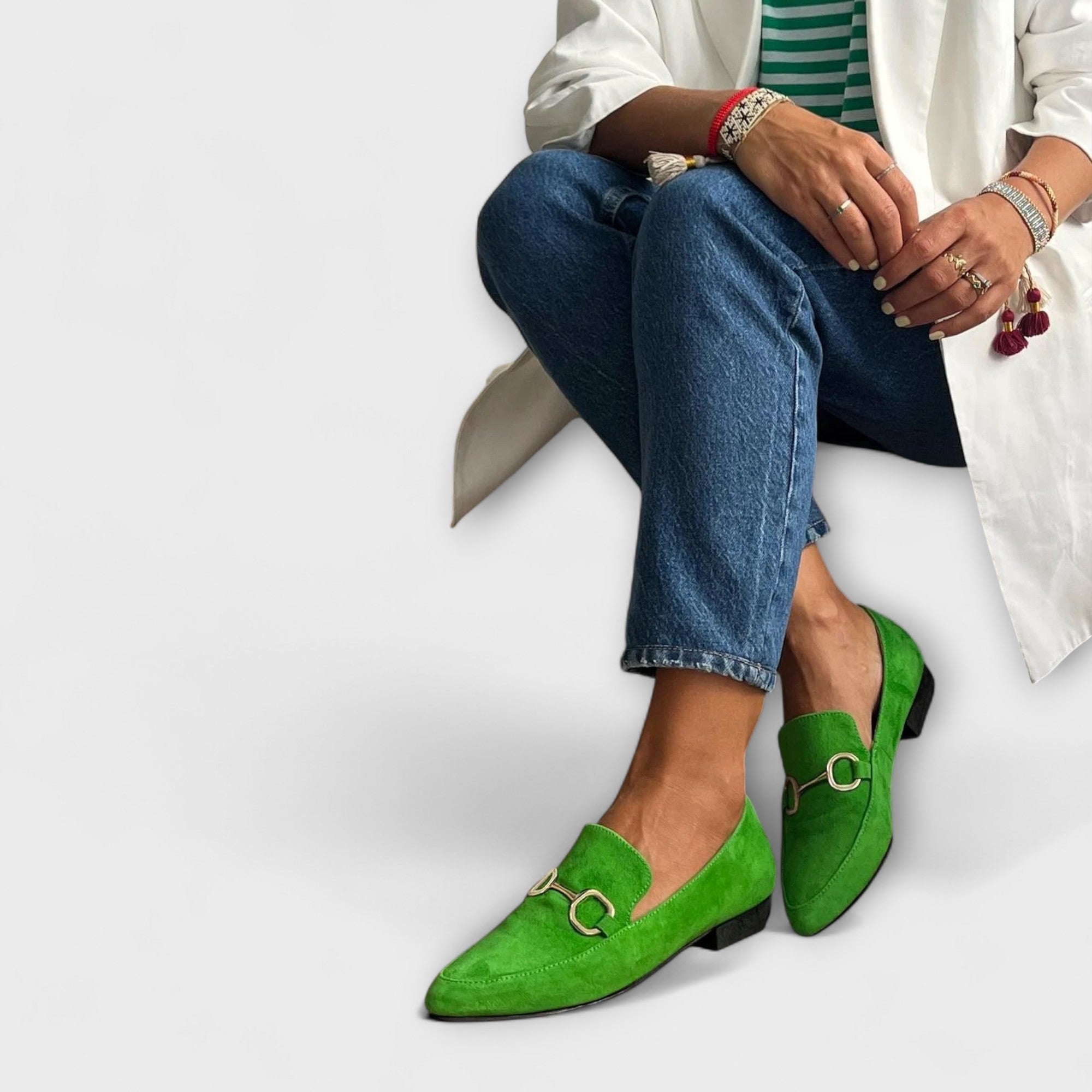 Kaia – Spetsiga insteg ballerina
