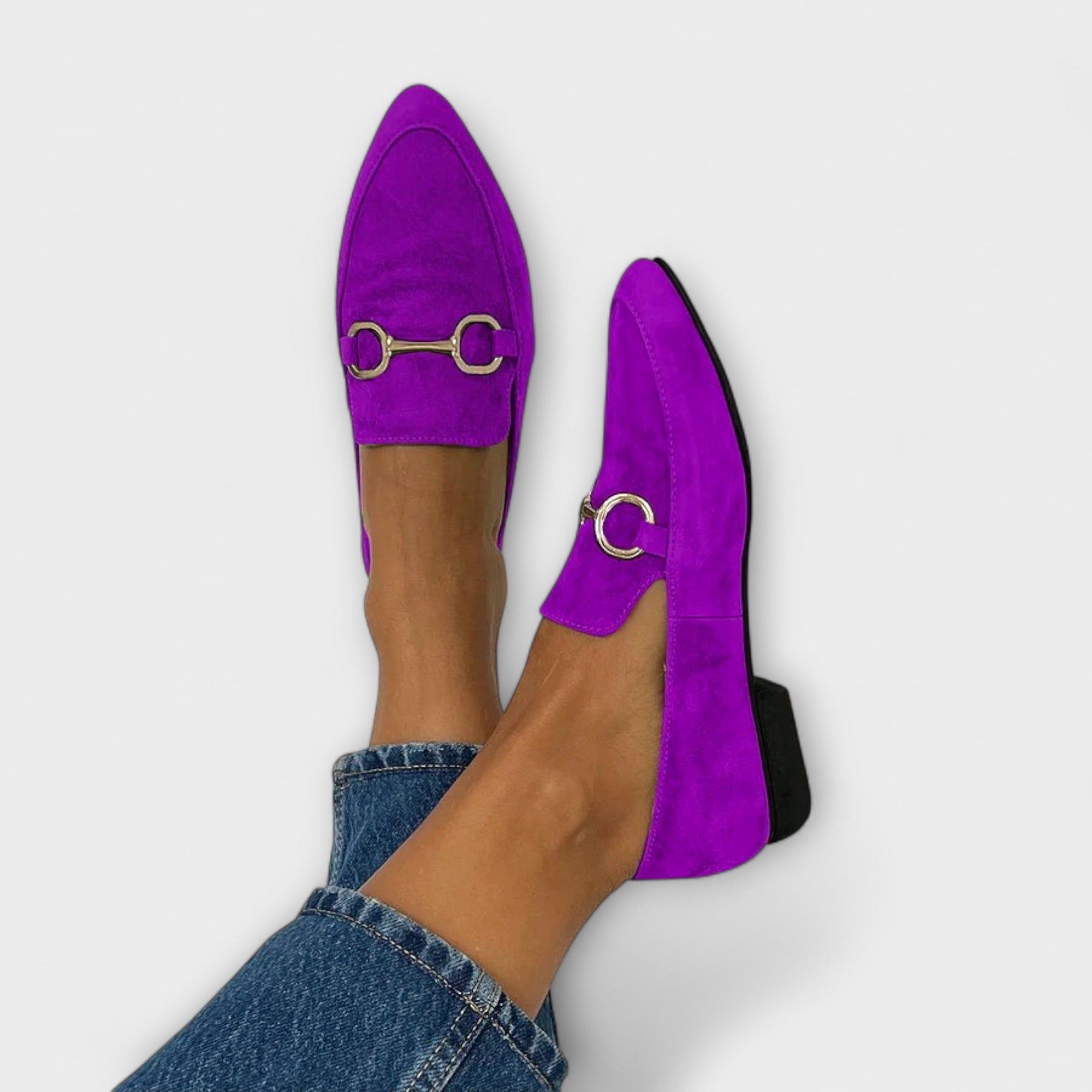 Kaia – Spetsiga insteg ballerina