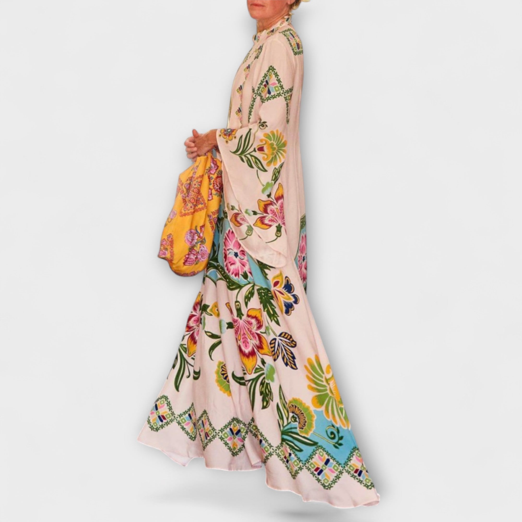 Lisa - Elegante Maxikleid met bloemendruk en vloeiende ontwerp