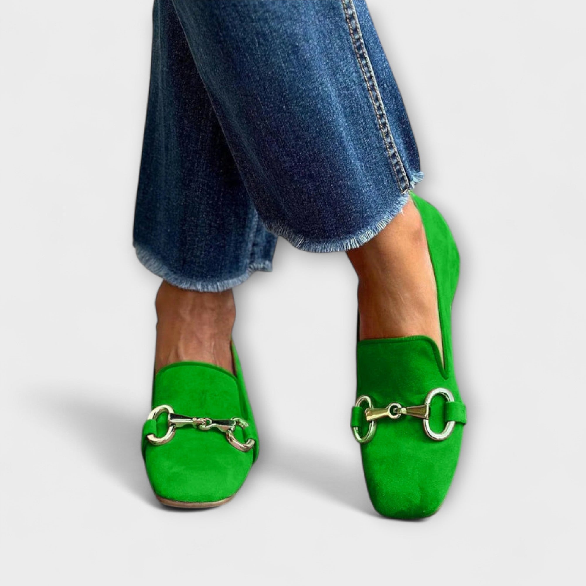 Taliah – Loafers med fyrkantig tå och spänne