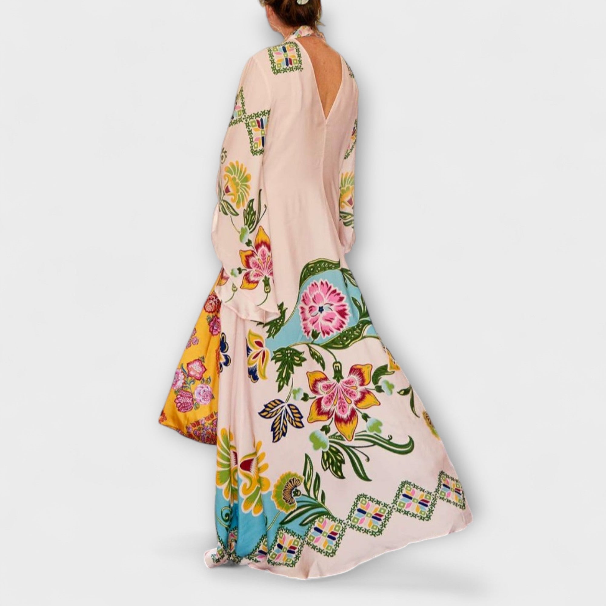 Lisa - Elegante Maxikleid met bloemendruk en vloeiende ontwerp