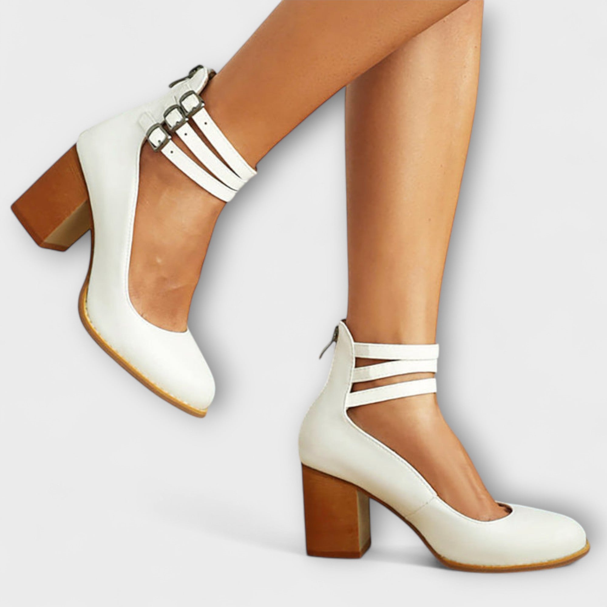 Hannah - Chunky Hakken met Casual Enkelschoenen