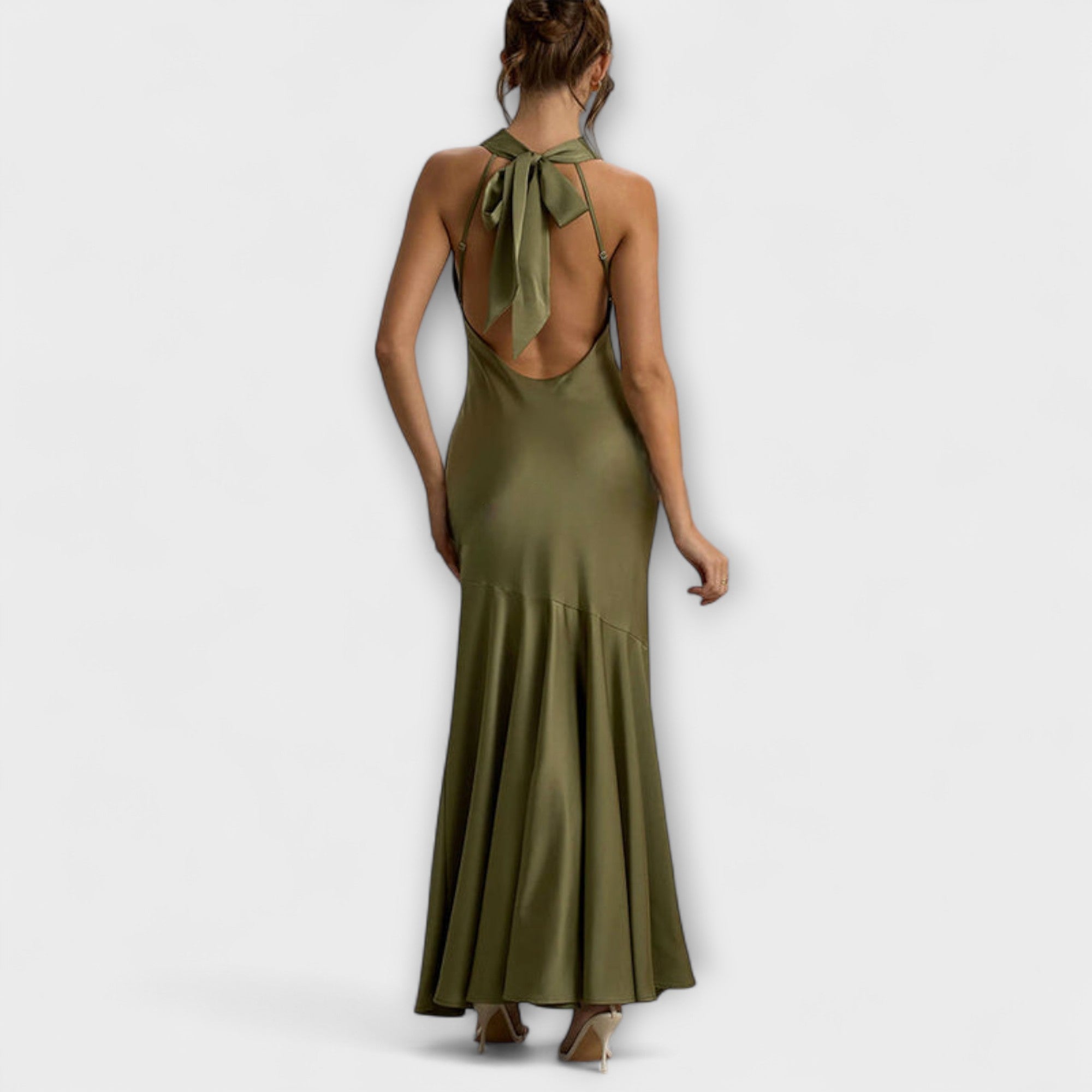 Lennon - Elegante Maxijurk van Satijn
