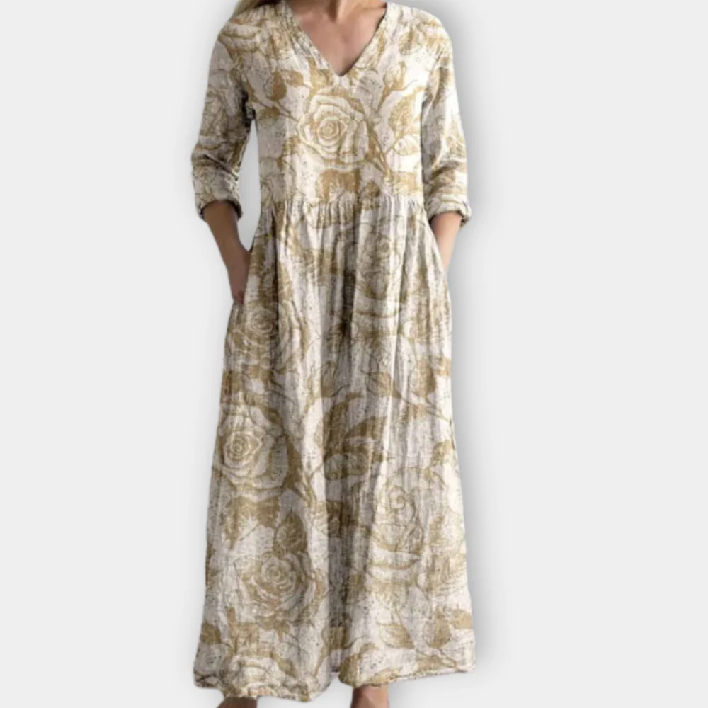 Lustrous - Chic Vloeiende Boheemse Zomerjurk
