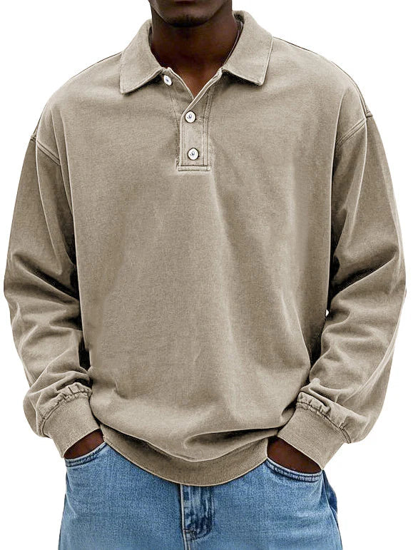 Maxime™ Vintage Lange Mouw Shirt