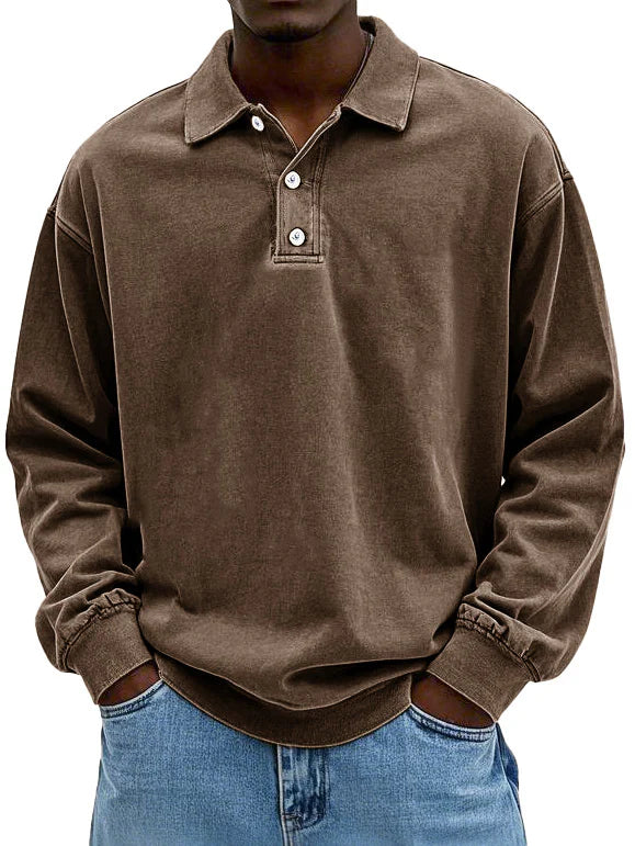 Maxime™ Vintage Lange Mouw Shirt