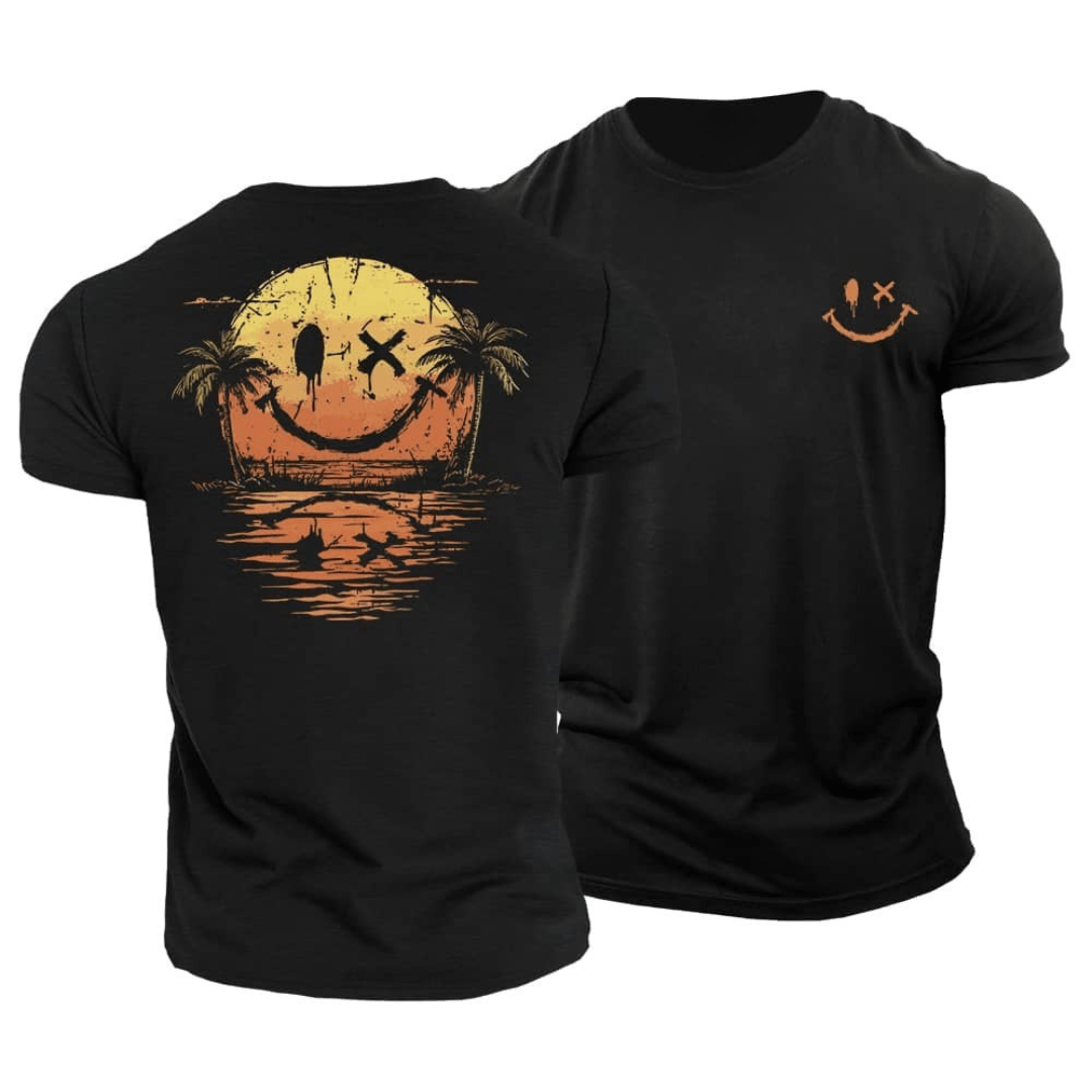 Drayco™ – T-Shirt met Artistieke Backprint en Relaxte Fit