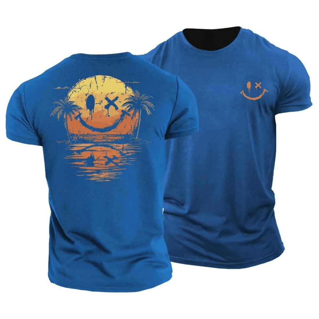 Drayco™ – T-Shirt met Artistieke Backprint en Relaxte Fit