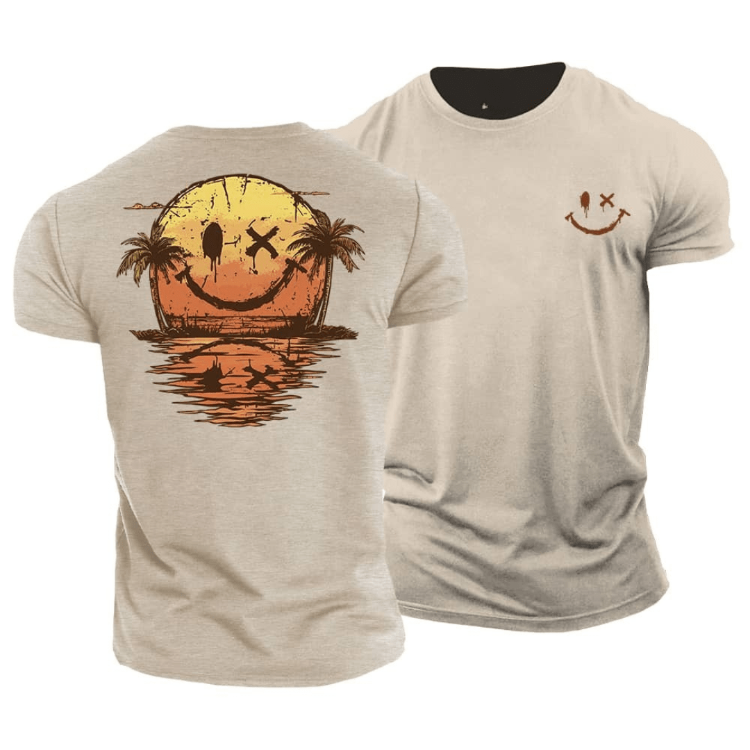 Drayco™ – T-Shirt met Artistieke Backprint en Relaxte Fit