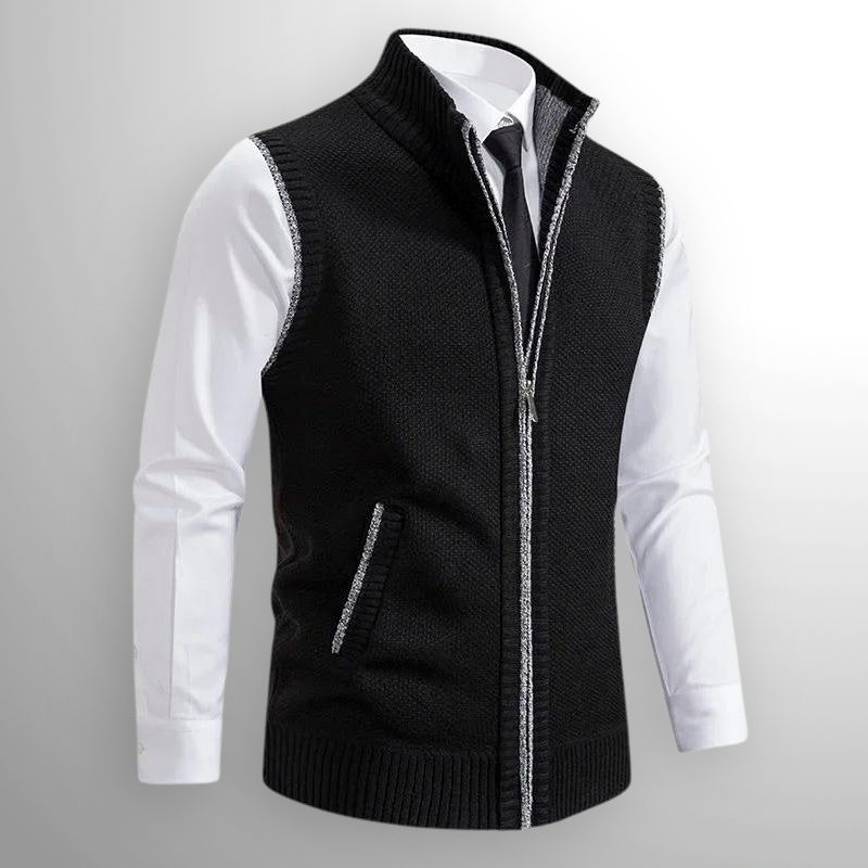 Harrison - sweatervest met volledige ritssluiting