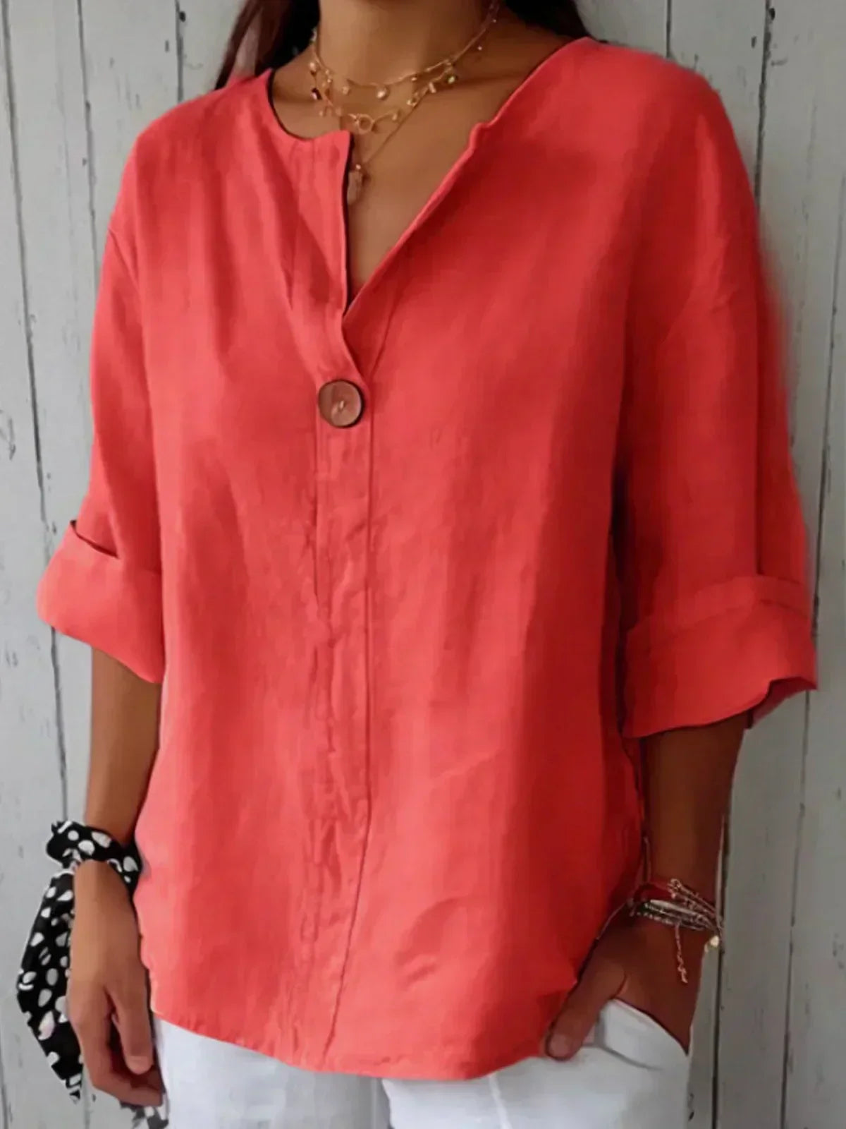 Irina™ | Casual V-Hals Blouse