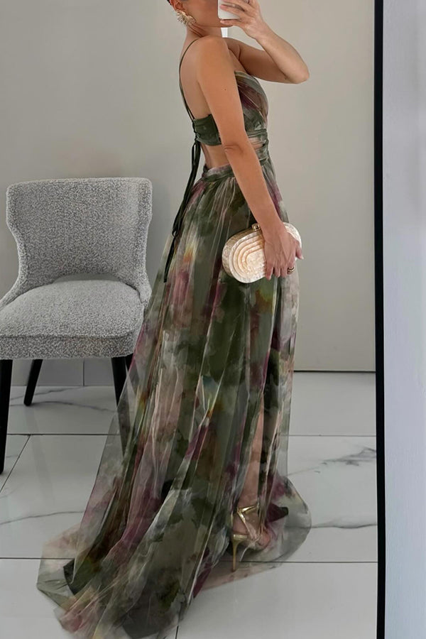 Arabel - Prachtige maxi jurk met bloemenprint