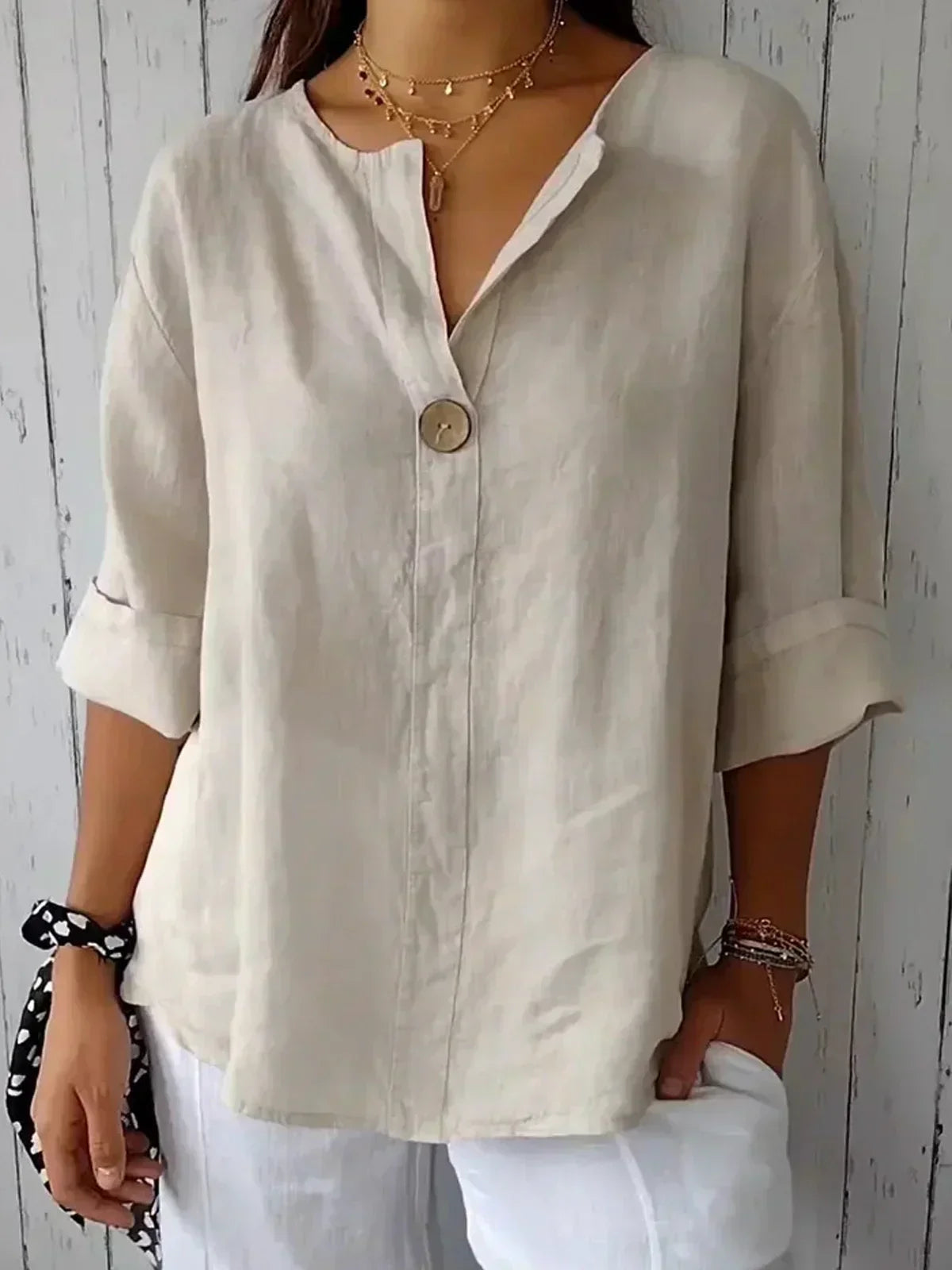 Irina™ | Casual V-Hals Blouse