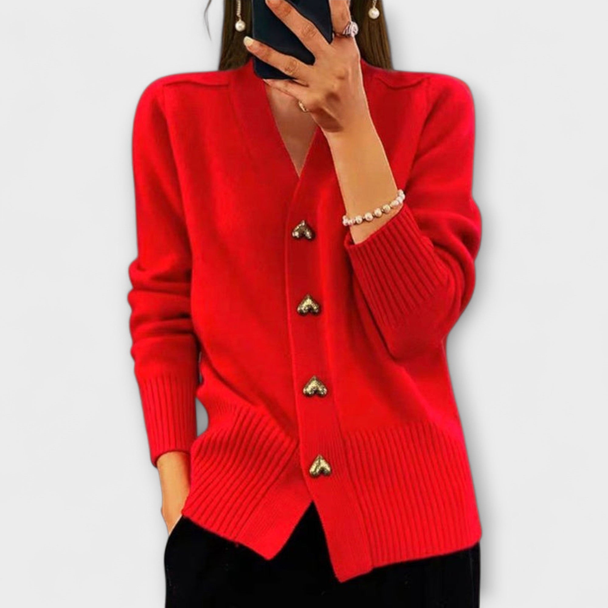 Marij – Damestrui met V-hals in vintage-look
