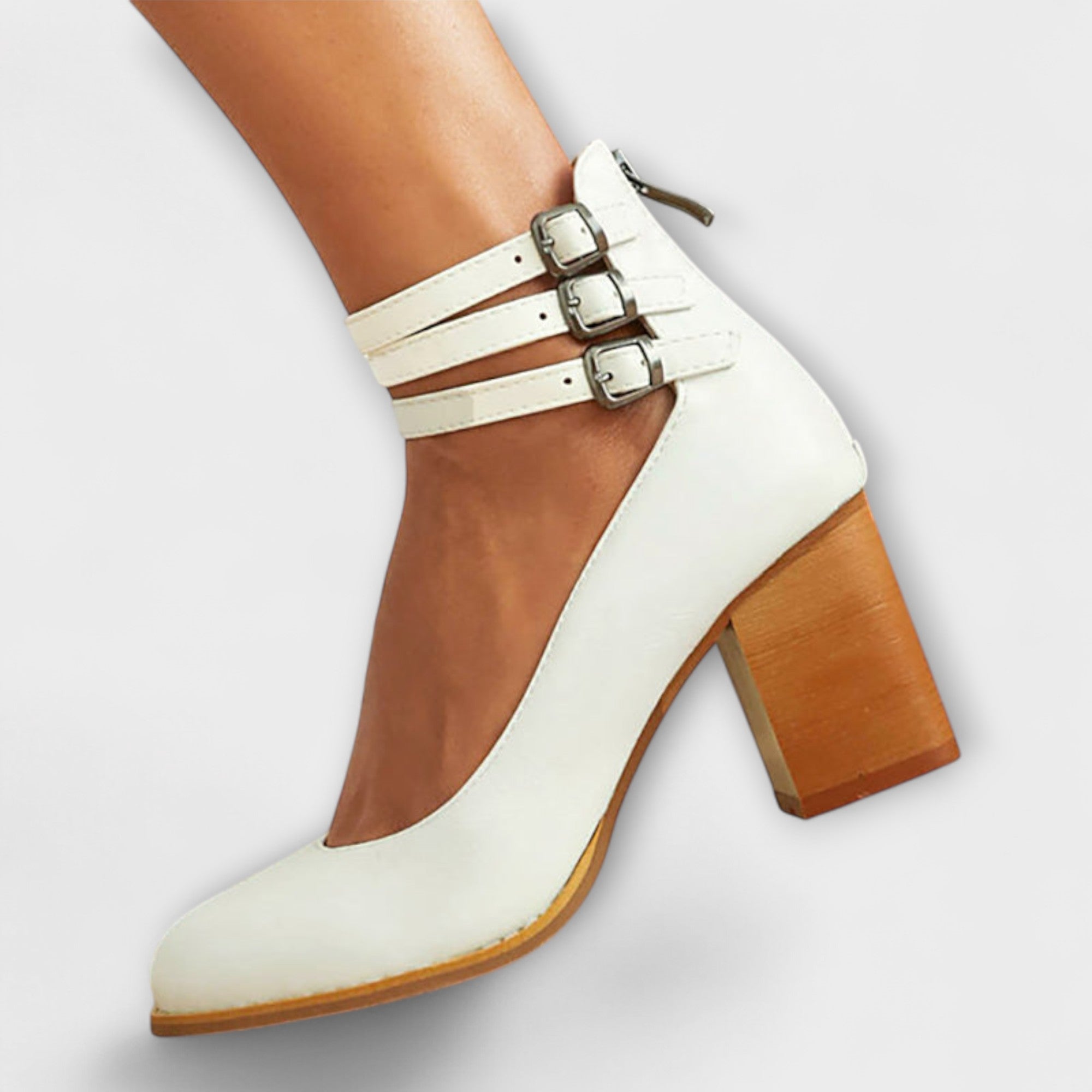 Hannah - Chunky Hakken met Casual Enkelschoenen