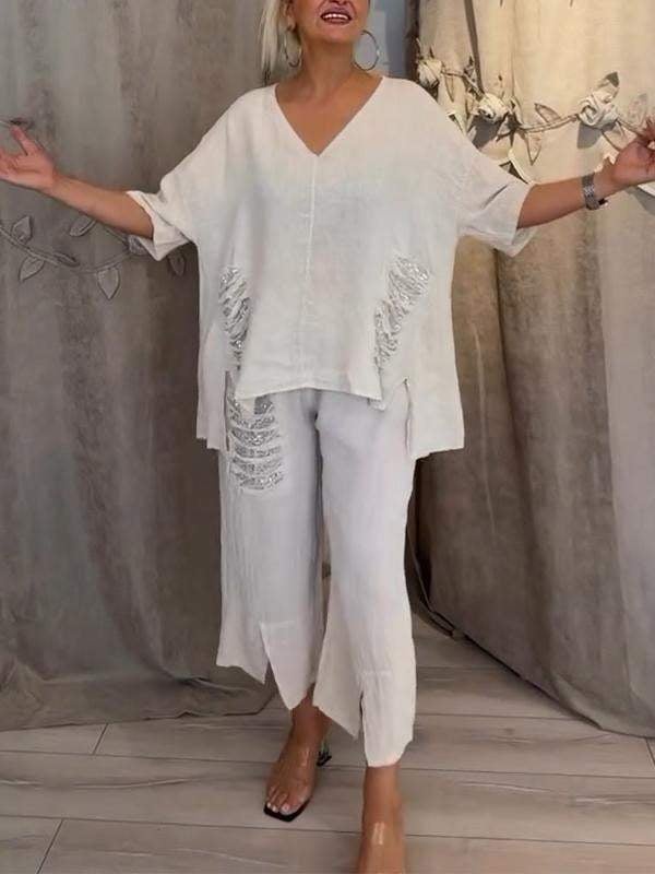 Demi™ Set – Luchtige Tweedelige Zomerset met Unieke Details