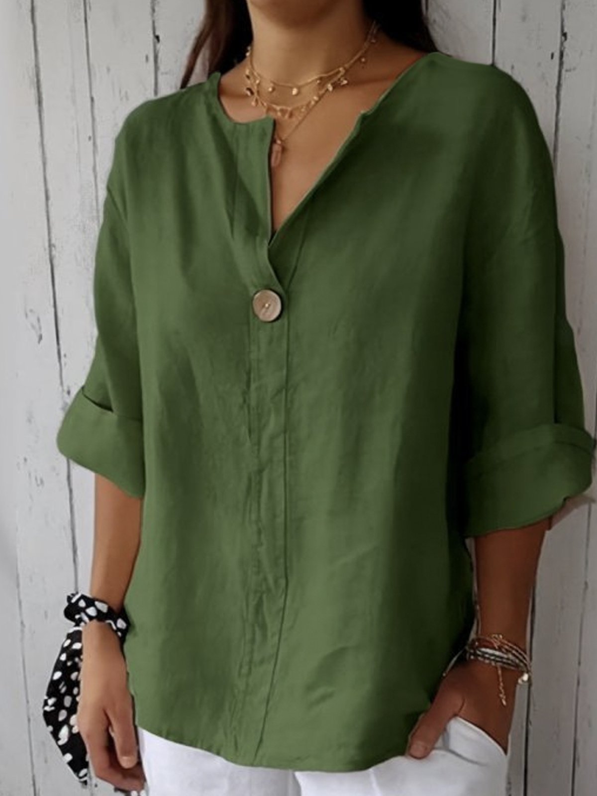 Irina™ | Casual V-Hals Blouse