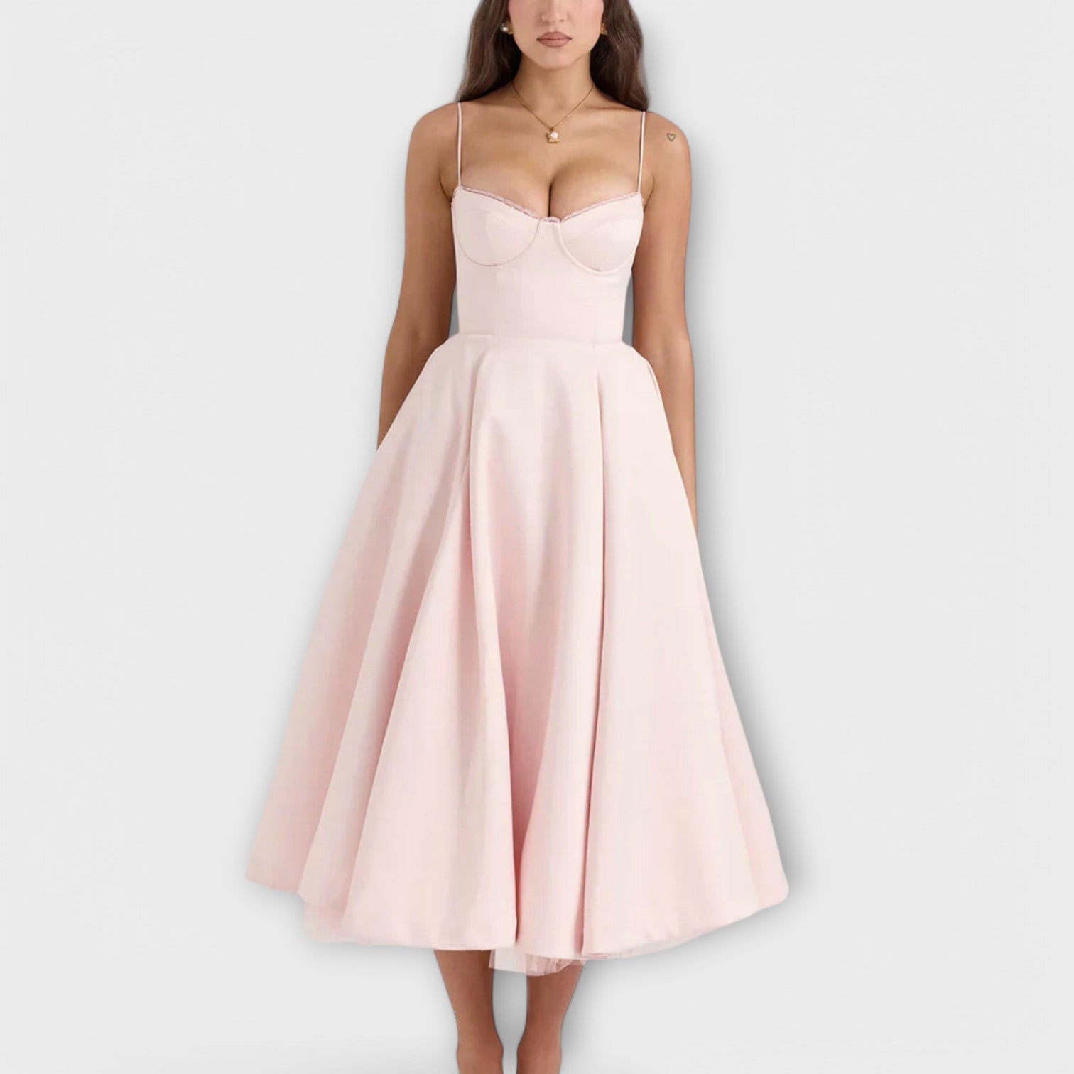 Mélie – Licht zomerjurk met korsetdetail