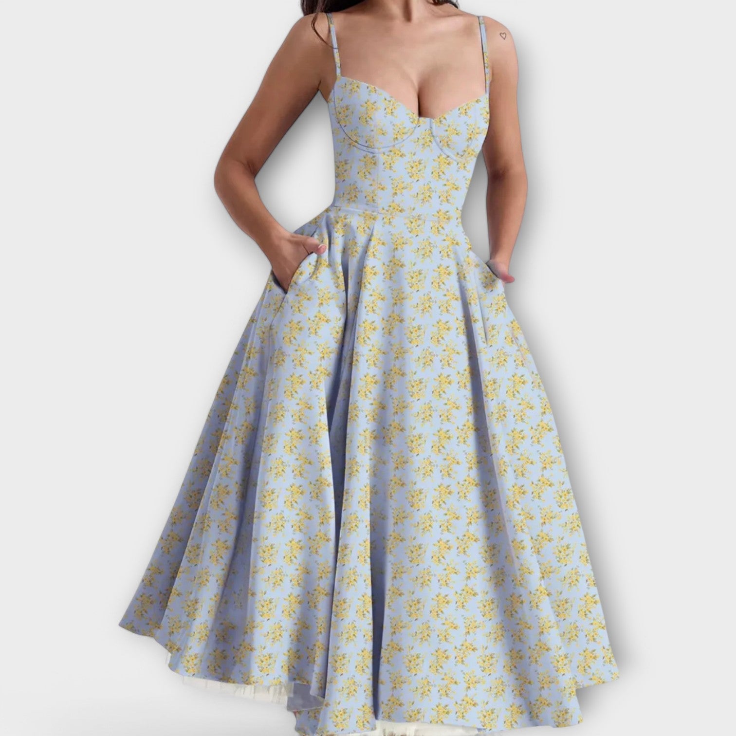 Mélie – Licht zomerjurk met korsetdetail