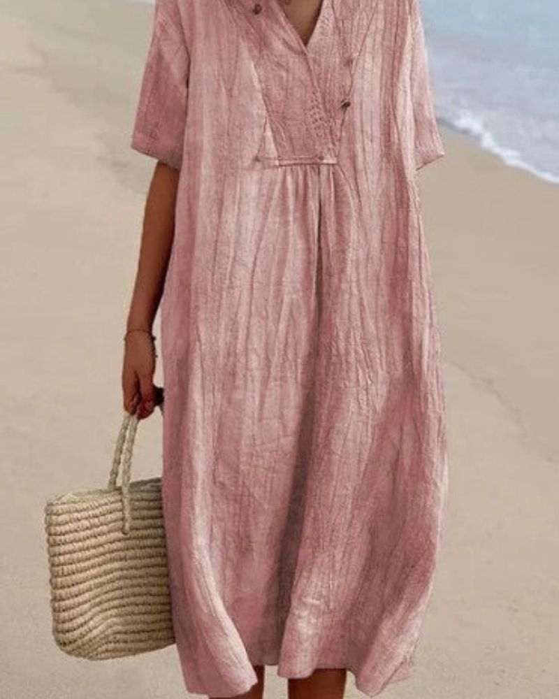 MYKA - STRAND LINNEN JURK
