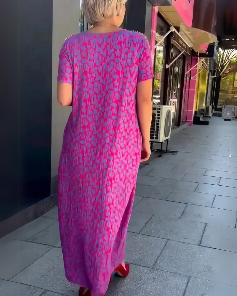 MONTI - ELEGANTE JURK MET PRINT