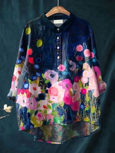 SERAPHINA I RETRO-BLOEMENBLUSE