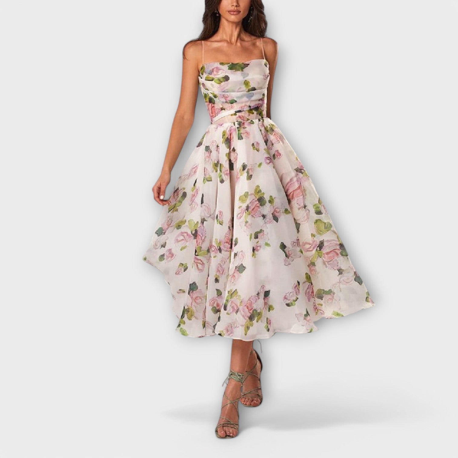 Elegante Chiffon Midikleed
