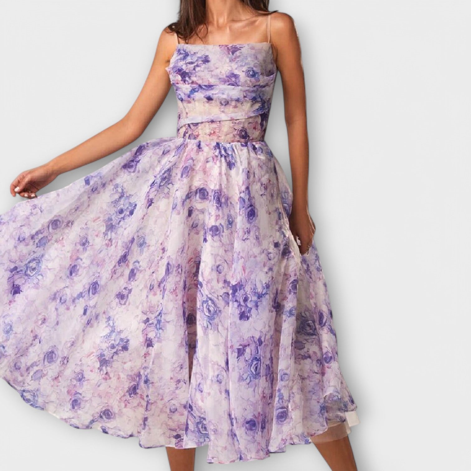 Elegante Chiffon Midikleed