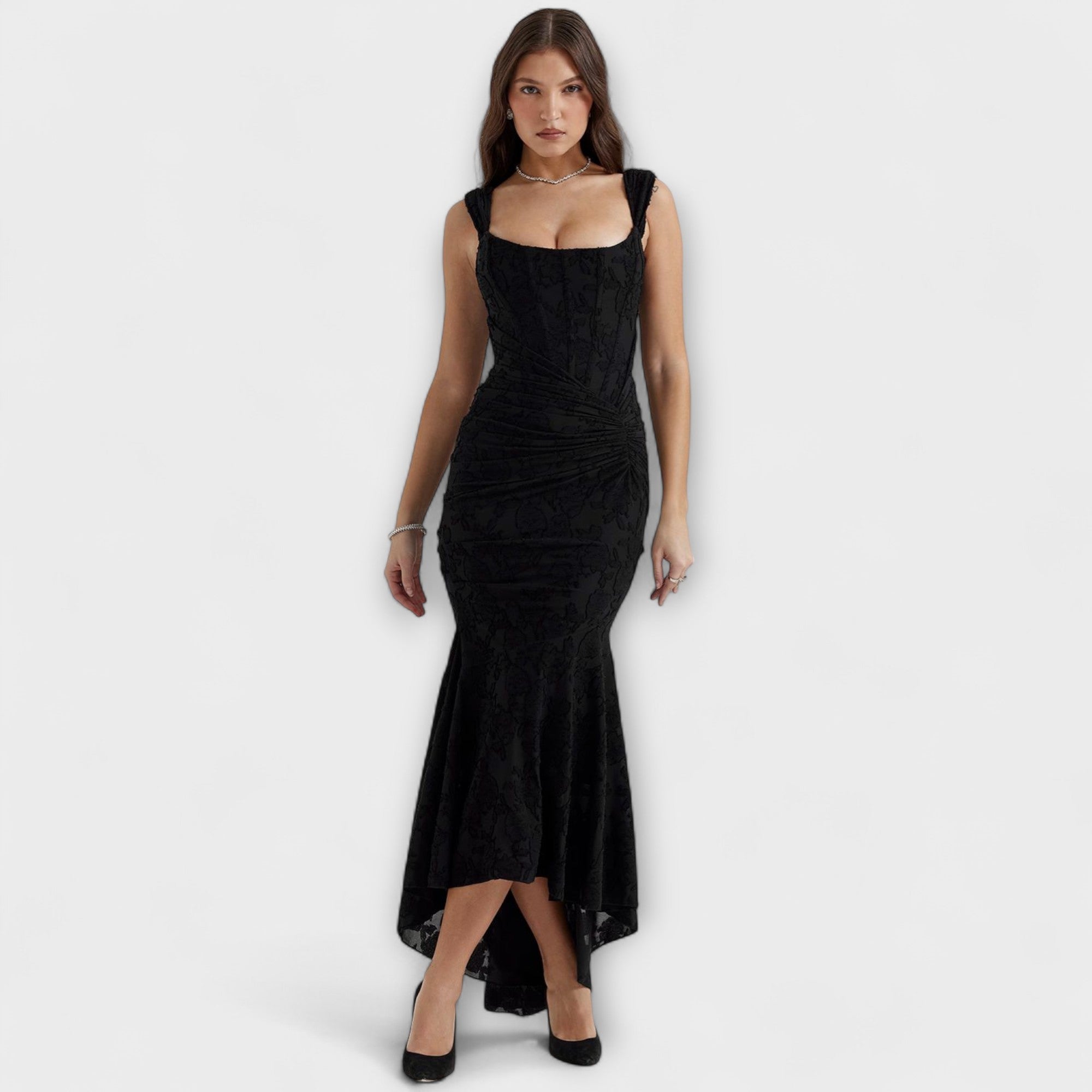 Renske - Lange jurk met elegante en verfijnde korsetten