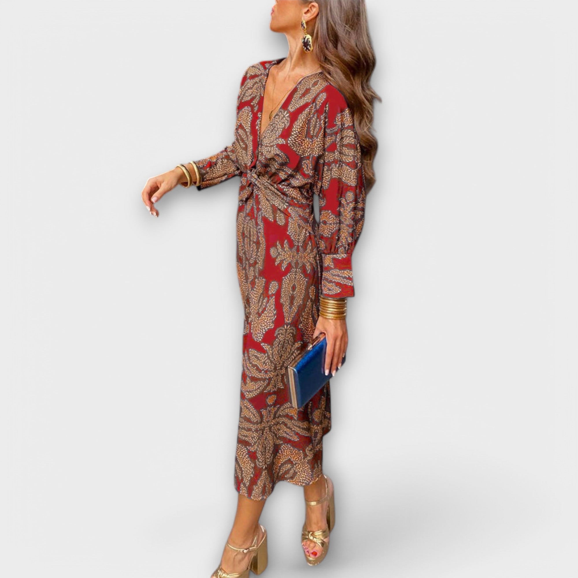 Oriana - Elegante jurk met lange mouwen