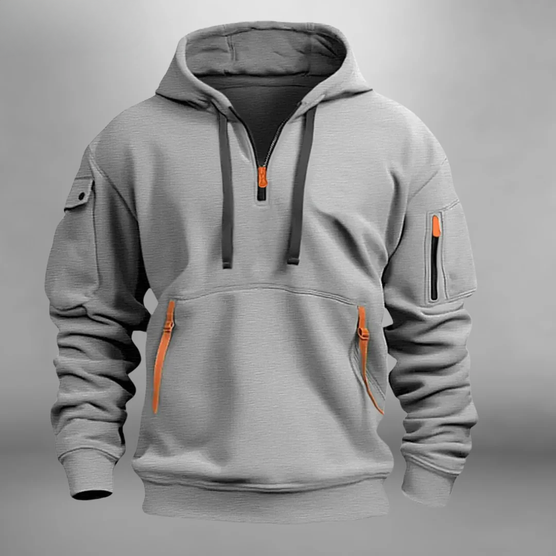 Vito – Hoodie met ritsdetails