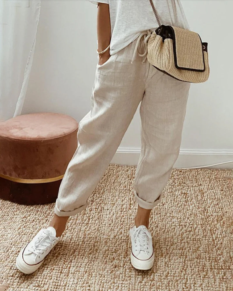 BALI - ELEGANTE KATOENEN BROEK