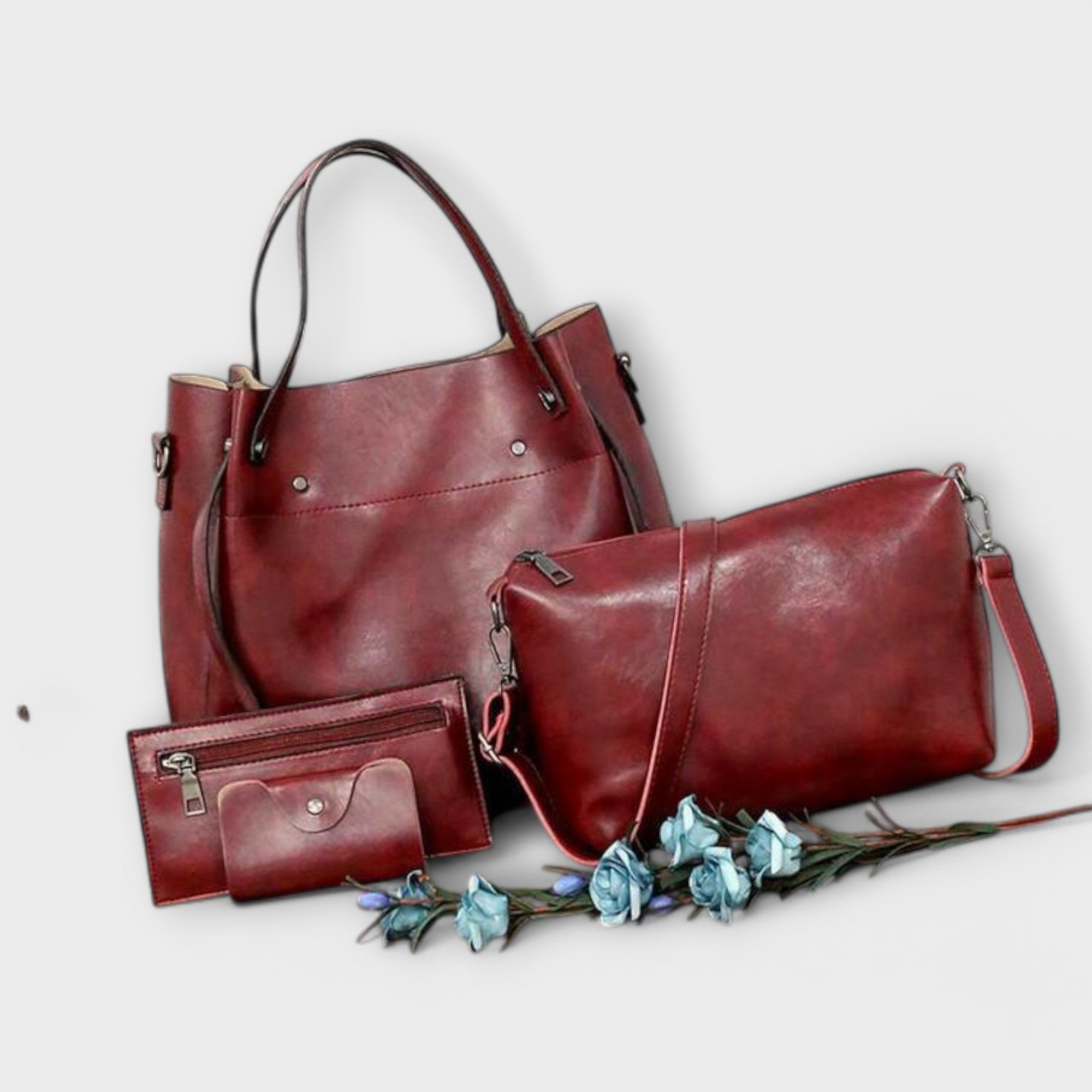 Lora. - 4-delig Vintage Tas Set