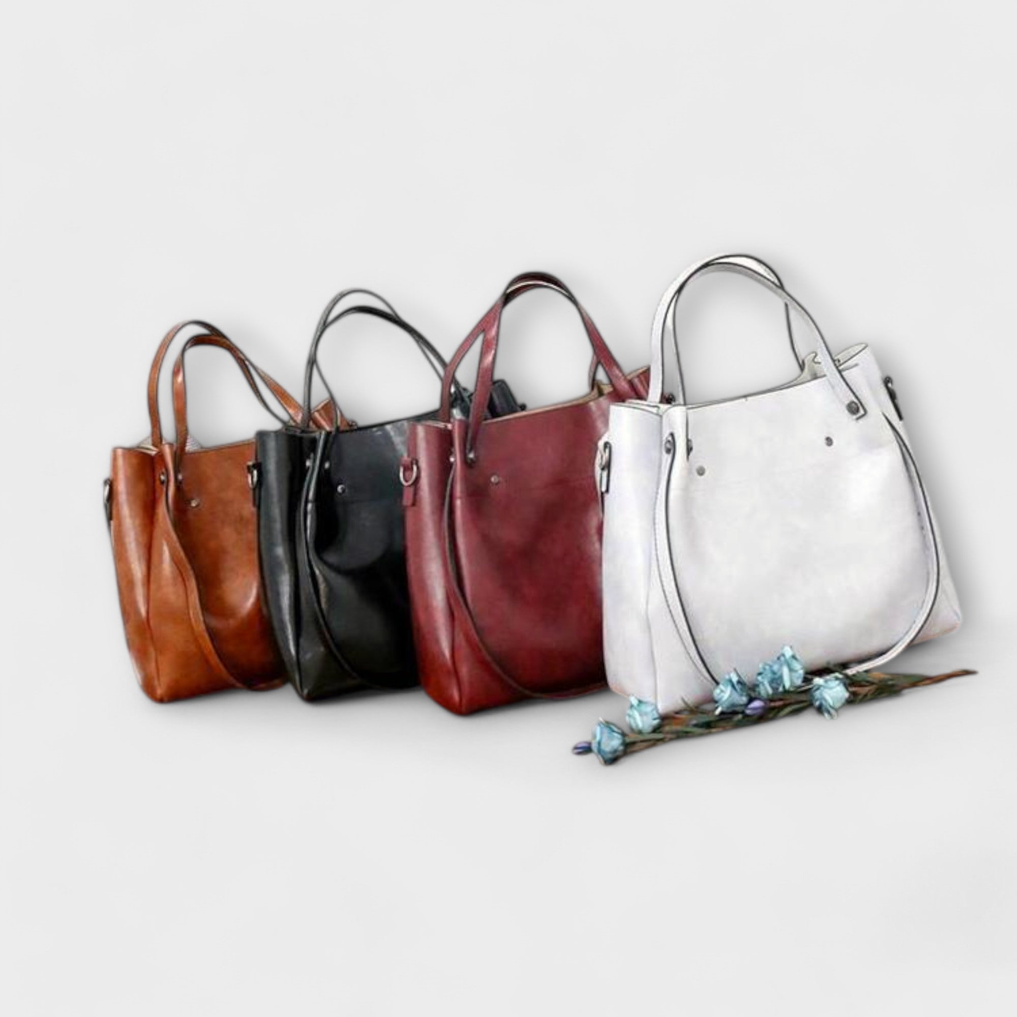 Lora. - 4-delig Vintage Tas Set