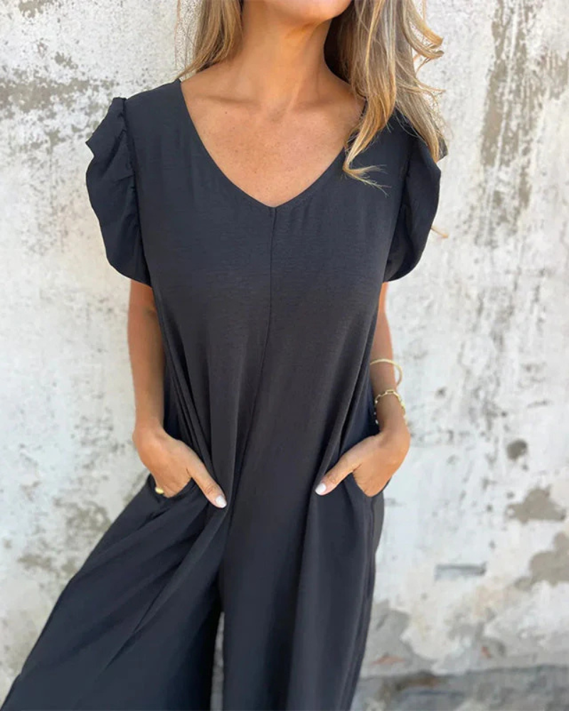 MARMARELA - Moeiteloos V-Hals Jumpsuit