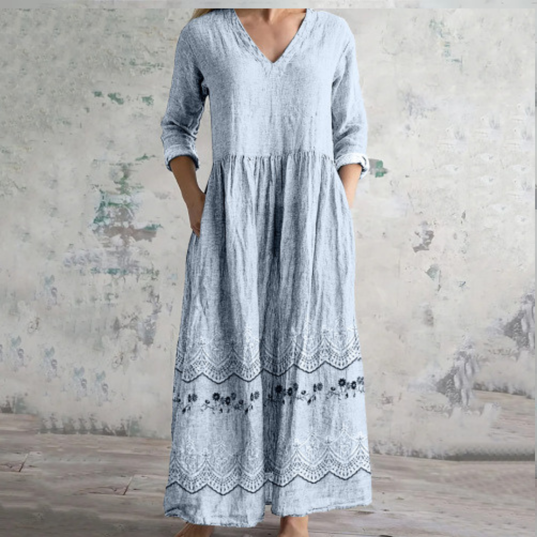 Claudine – Jurk met kleurrijk patroon