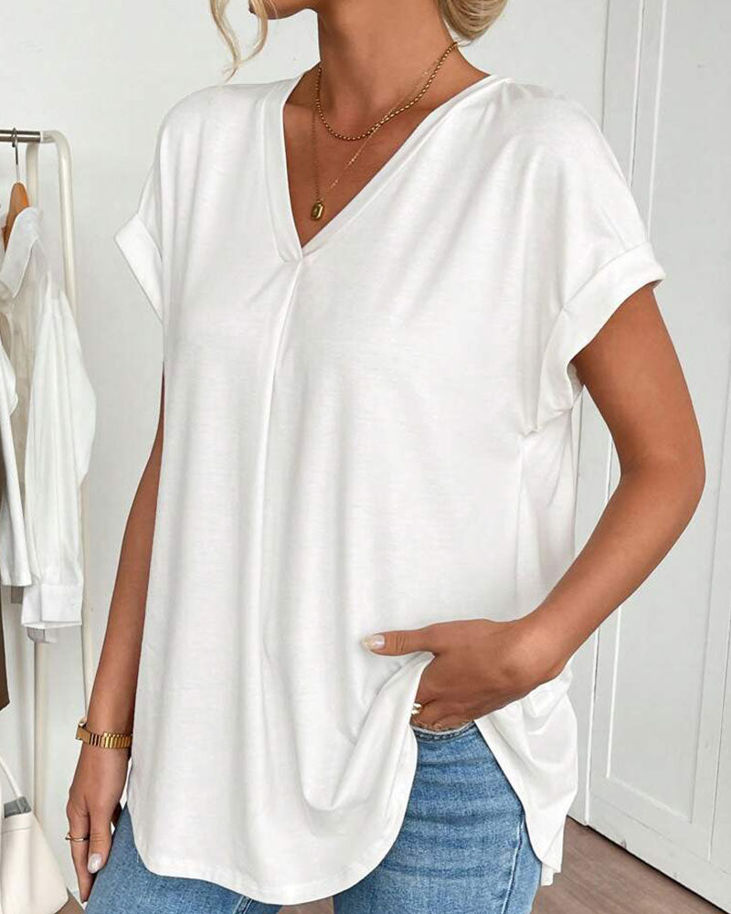 TRUDE I KLASSIEKE KORTEMOUWBLUSE