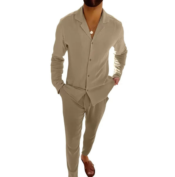 Laluna® | Zomer Linnen Heren Set