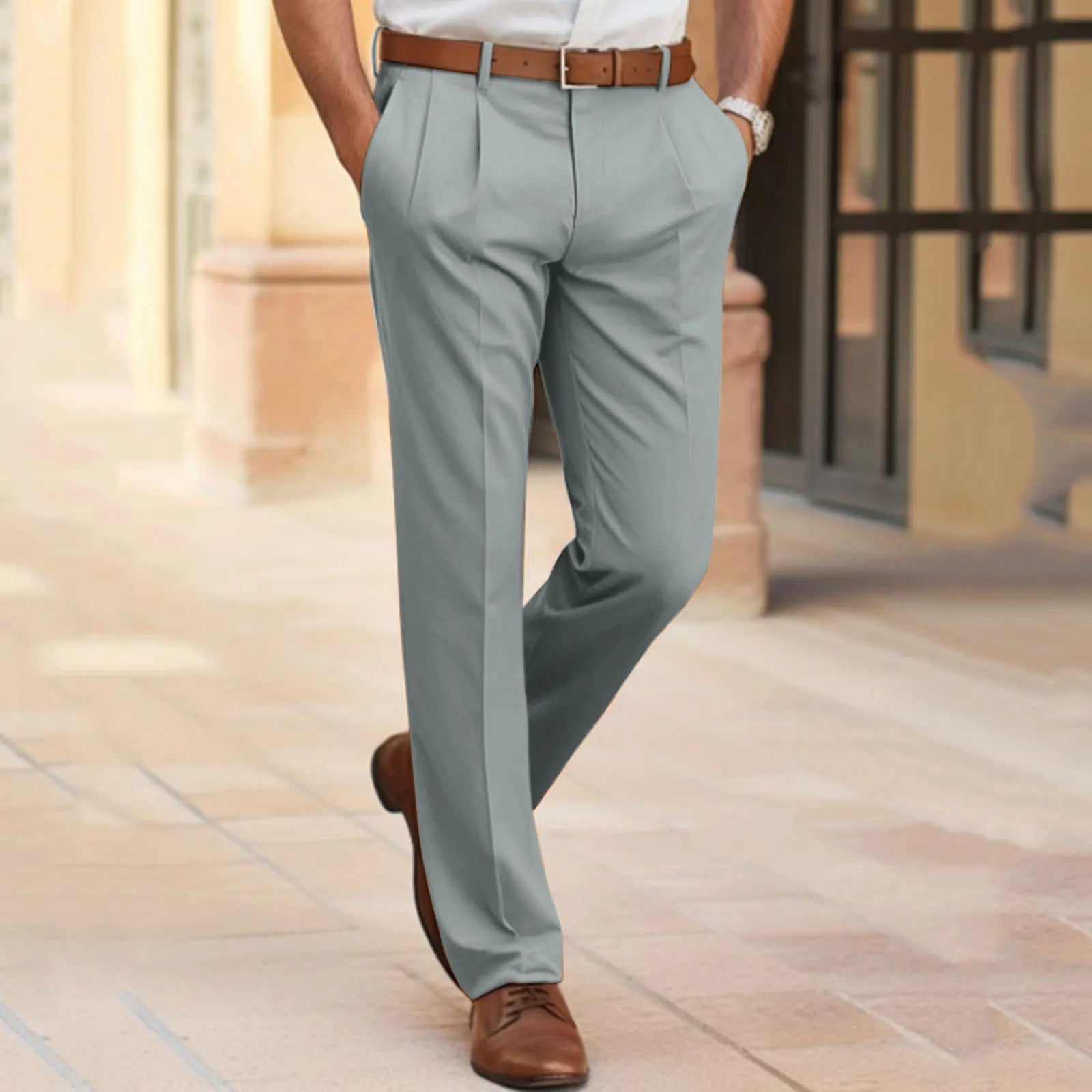 Harvey™ | Rechte broek met een middelhoge taille