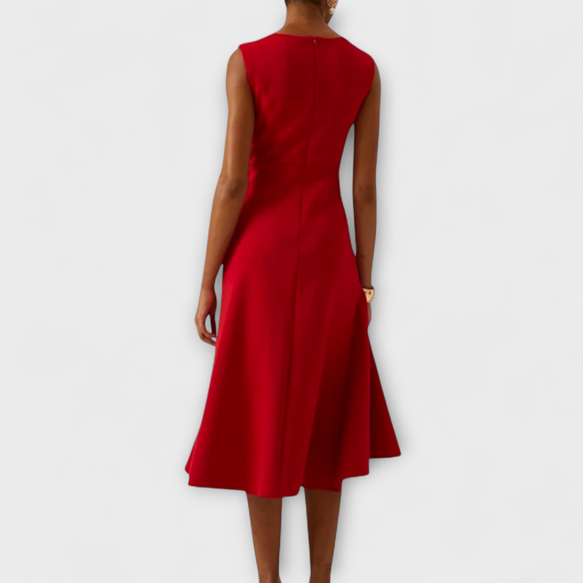 Juliette – Drapeer asymmetrische Midijurk