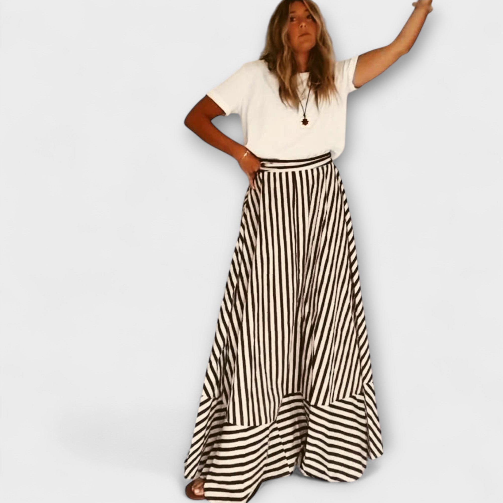 Nocturnal Charm Rüsch Maxi Jurk