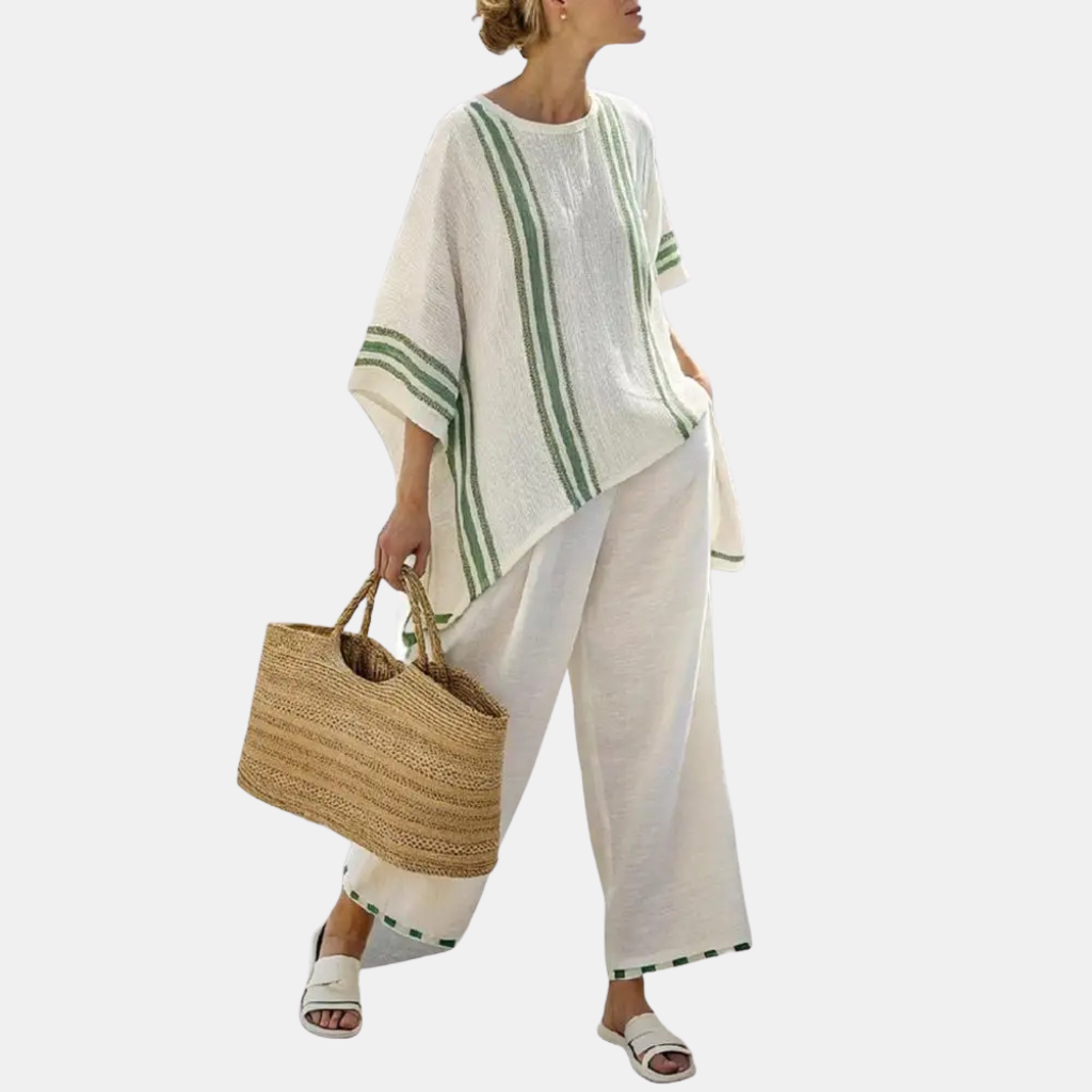 Gabriela | Bamboe Linnen Stripe Set