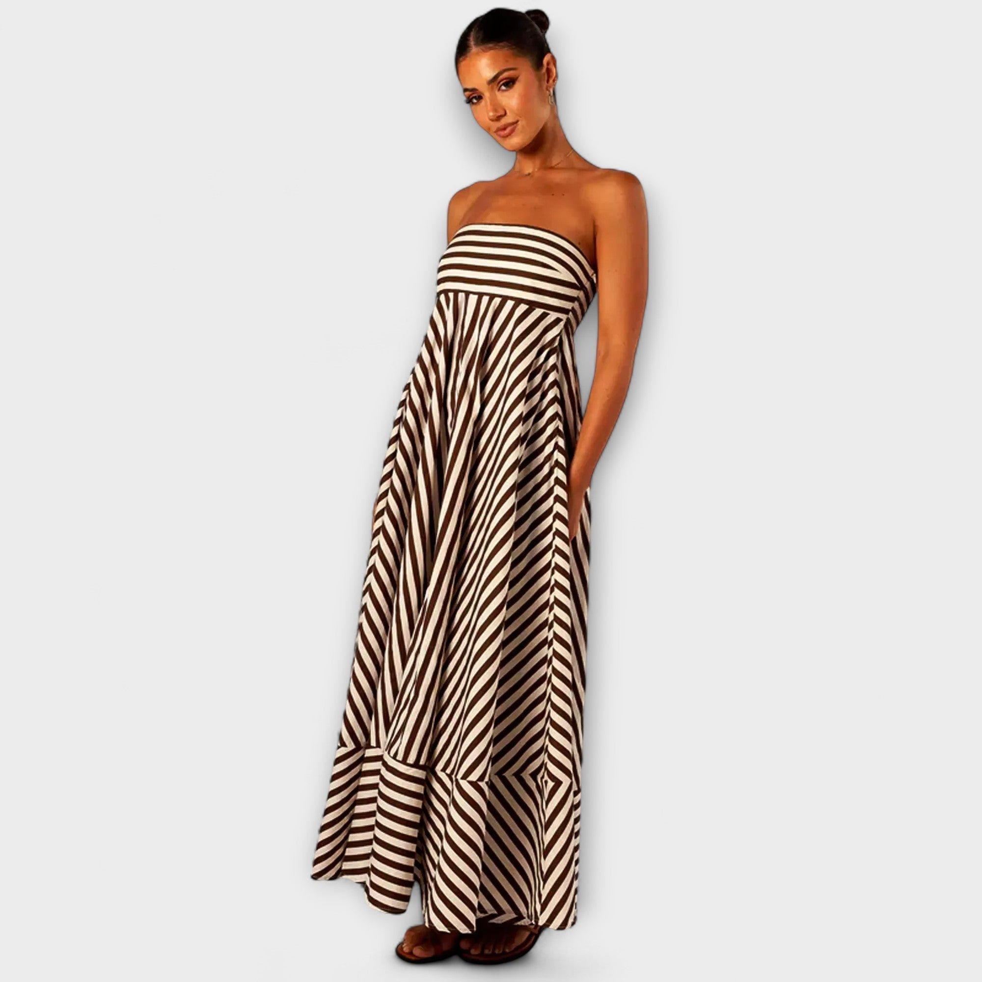Nocturnal Charm Rüsch Maxi Jurk