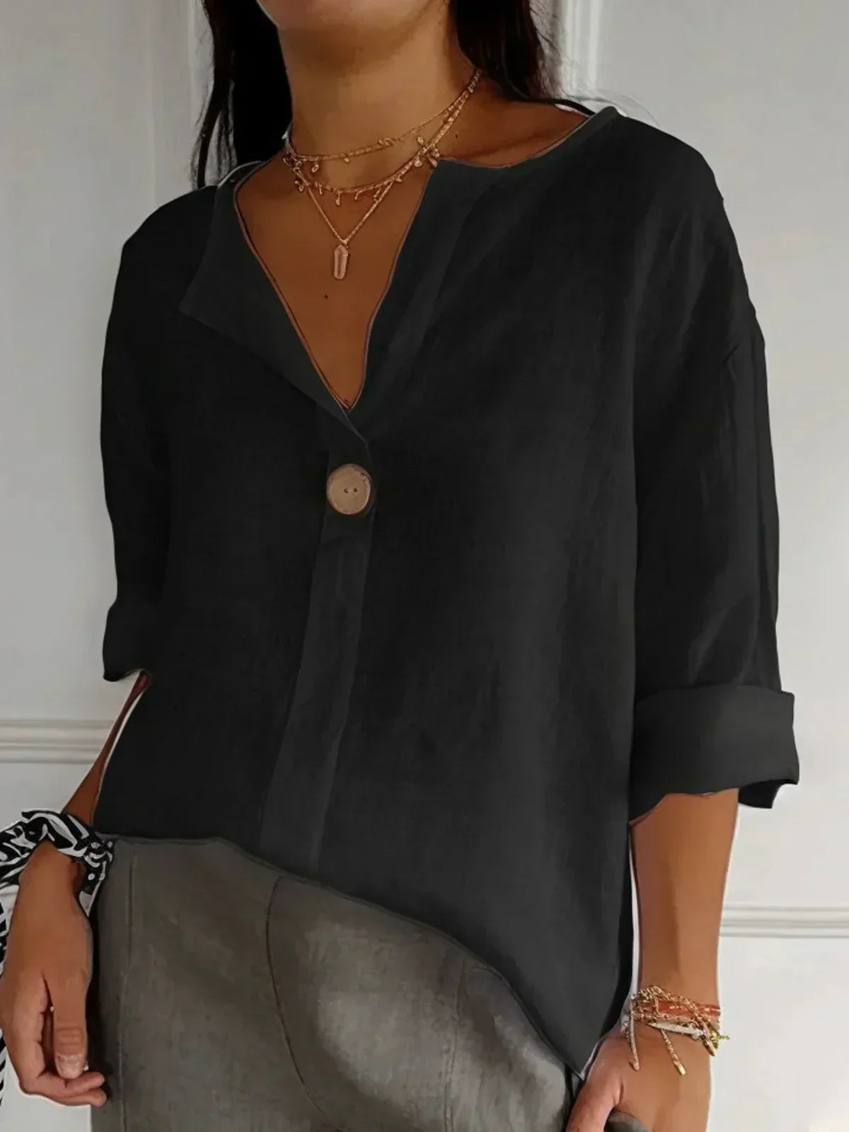 Irina™ | Casual V-Hals Blouse