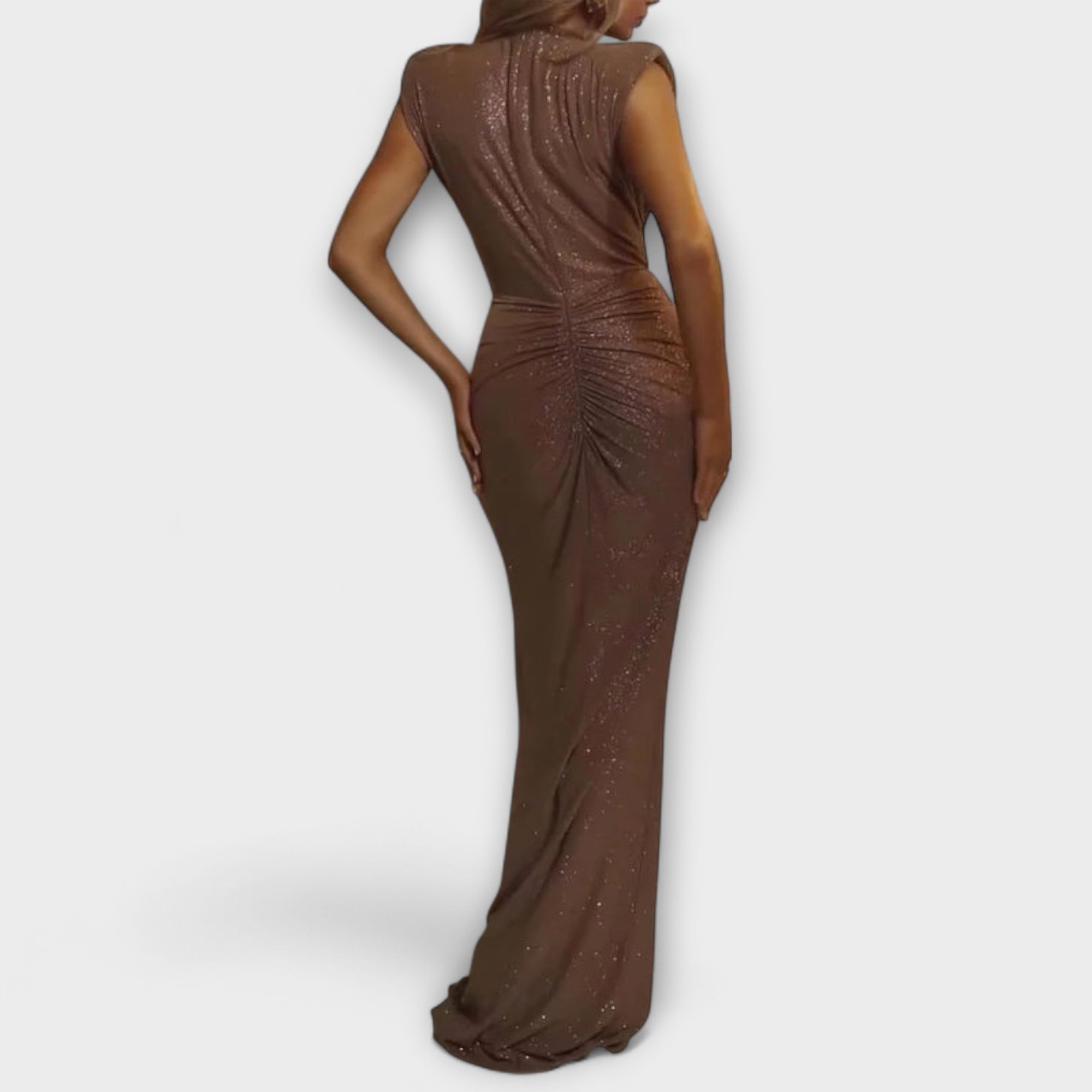 Thea - Maxidress met diepe V-hals
