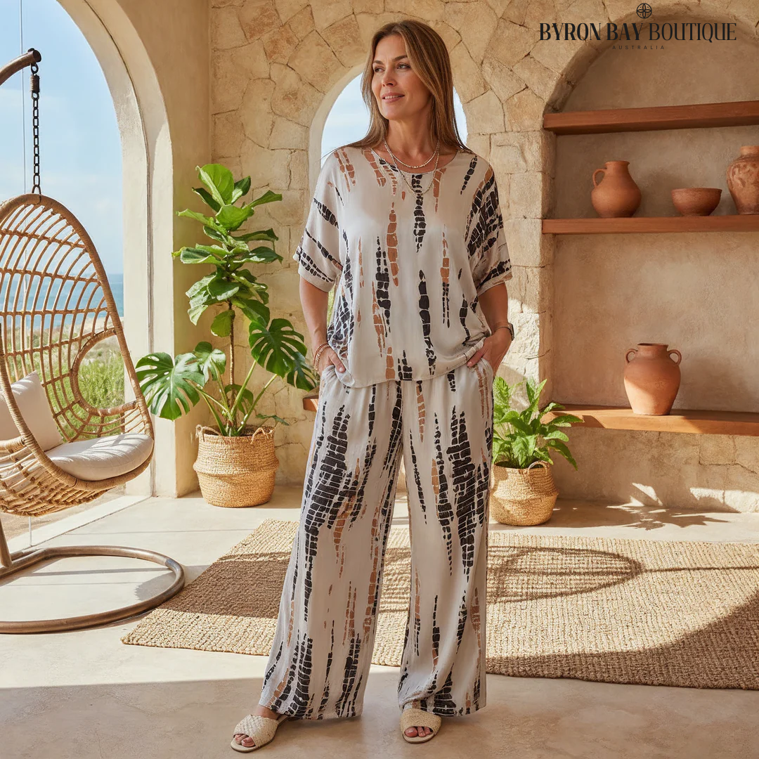 Marie - Avslappnad Tryckt Set